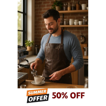 Premium leather vintage brown apron Premium leather vintage brown apron