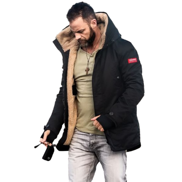 BEAT PARKA BLACK SUPREME JACKET BEAT PARKA BLACK SUPREME JACKET