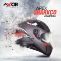 AXOR APEX SHARCO SUNVISOR PINLOCK INCLUDED MC HELMET