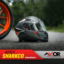 AXOR APEX SHARCO SUNVISOR PINLOCK INCLUDED MC HELMET