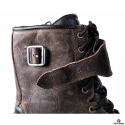 Vintage brown motorcycle touring boots (CE 13634:2017)