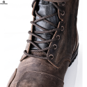 Vintage brown motorcycle touring boots (CE 13634:2017)