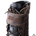 Vintage brown motorcycle touring boots (CE 13634:2017)