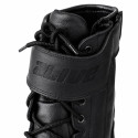 Vintage black distressed heritage motorcycle touring boots