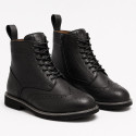 Black Textured (WP) waterproof Motorcycle Boots