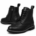 Black Textured (WP) waterproof Motorcycle Boots