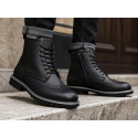 Black Textured (WP) waterproof Motorcycle Boots