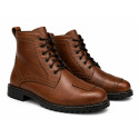Crunchy Textured Brown WP waterproof MC Boots