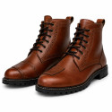 Crunchy Textured Brown WP waterproof MC Boots