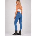 Lady Denim motorcycle Dirty Blue legging