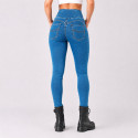 Lady Denim motorcycle Dirty Blue legging
