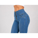 Lady Denim motorcycle Dirty Blue legging