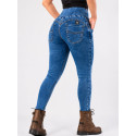 Lady motorcycle Denim Leggings Original blue