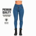Lady motorcycle Denim Leggings Original blue