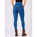 Lady motorcycle Denim Leggings Original blue
