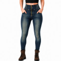 Lady Denim motorcycle Dirty Blue legging