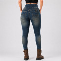 Lady Denim motorcycle Dirty Blue legging