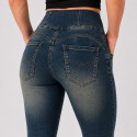 Lady Denim motorcycle Dirty Blue legging