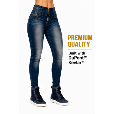 Lady Denim motorcycle Dirty Blue legging Lady Denim motorcycle Dirty Blue legging