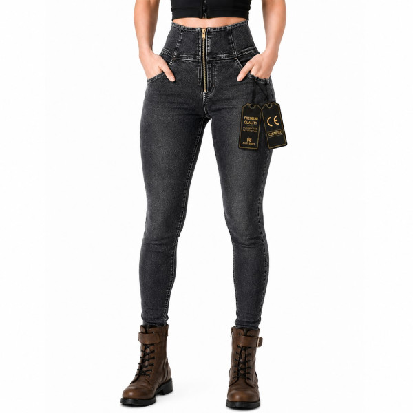 Lady Denim motorcycle Black shade legging (CE-17092)