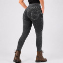 Lady Denim motorcycle Black shade legging (CE-17092)