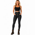 Lady Denim motorcycle Black shade legging (CE-17092)