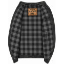 Black Smoke lady washed Motorcycle Denim Jacket