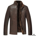 SUPREME AV8 SAINT SHEARLING BROWN WINTER LEATHER JACKET