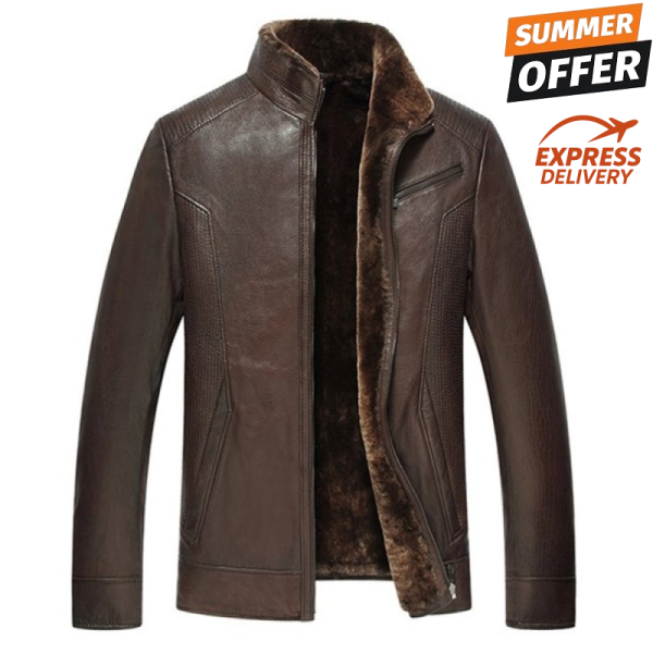 SUPREME AV8 SAINT SHEARLING BROWN WINTER LEATHER JACKET SUPREME AV8 SAINT SHEARLING BROWN WINTER LEATHER JACKET