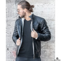 SUPREME AV8 TAYLOR SHEARLING BLACK WINTER LEATHER JACKET