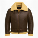 Classic Moto Bomber Leather Jacket