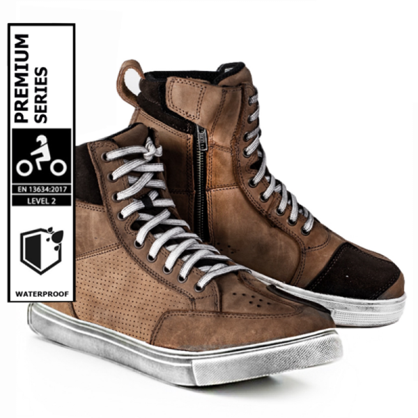 Urban rider brown drytech waterproof motorcycle sneakers Urban rider brown drytech waterproof motorcycle sneakers