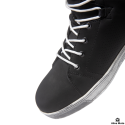 Urban rider black nubuk waterproof motorcycle sneakers