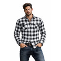 Premium White CE 17092:2020 Flannel MC Kevlar shirt