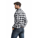 Premium White CE 17092:2020 Flannel MC Kevlar shirt