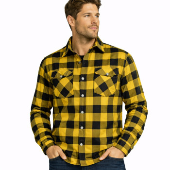 Premium Yellow Casual Flannel CE 17092:2020  mc Kevlar shirt