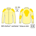 Kid Flannel zipper Retro HD CE level 2 protector MC shirt