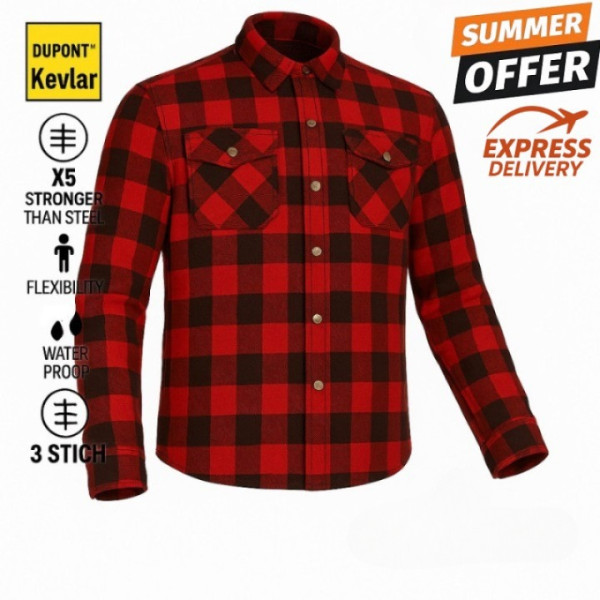 Mc Premium Casual flannel Red/Black shirt  (CE 17092)