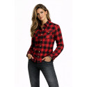 Lady MC Flannel Premium Red shirt (CE 17092)