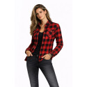 Lady MC Flannel Premium Red shirt (CE 17092)