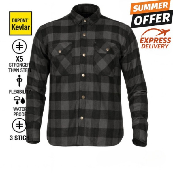 MC Premium Dark Grey casual flannel shirt  (CE 17092)