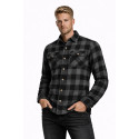 MC Premium Dark Grey casual flannel shirt  (CE 17092)