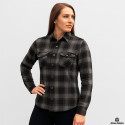 Lady MC Premium Casual flannel Grey shirt (CE 17092)