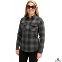 Lady MC Premium Casual flannel Grey shirt (CE 17092)