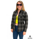 Lady MC Premium Casual flannel Grey shirt (CE 17092)