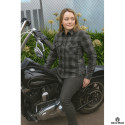 Lady MC Premium Casual flannel Grey shirt (CE 17092)