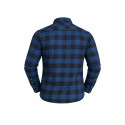 Premium Casual Flannel Moto shirt Blue/Black 