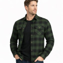 Premium Flannel ArmyGreen/Black MC Kevlar Shirt