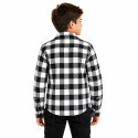 Kid / Junior White CE 17092:2020 Flannel MC Kevlar shirt