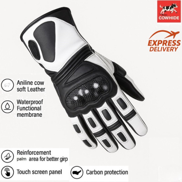 ATA Force leather motorcycle gloves